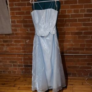 Two piece prom dress